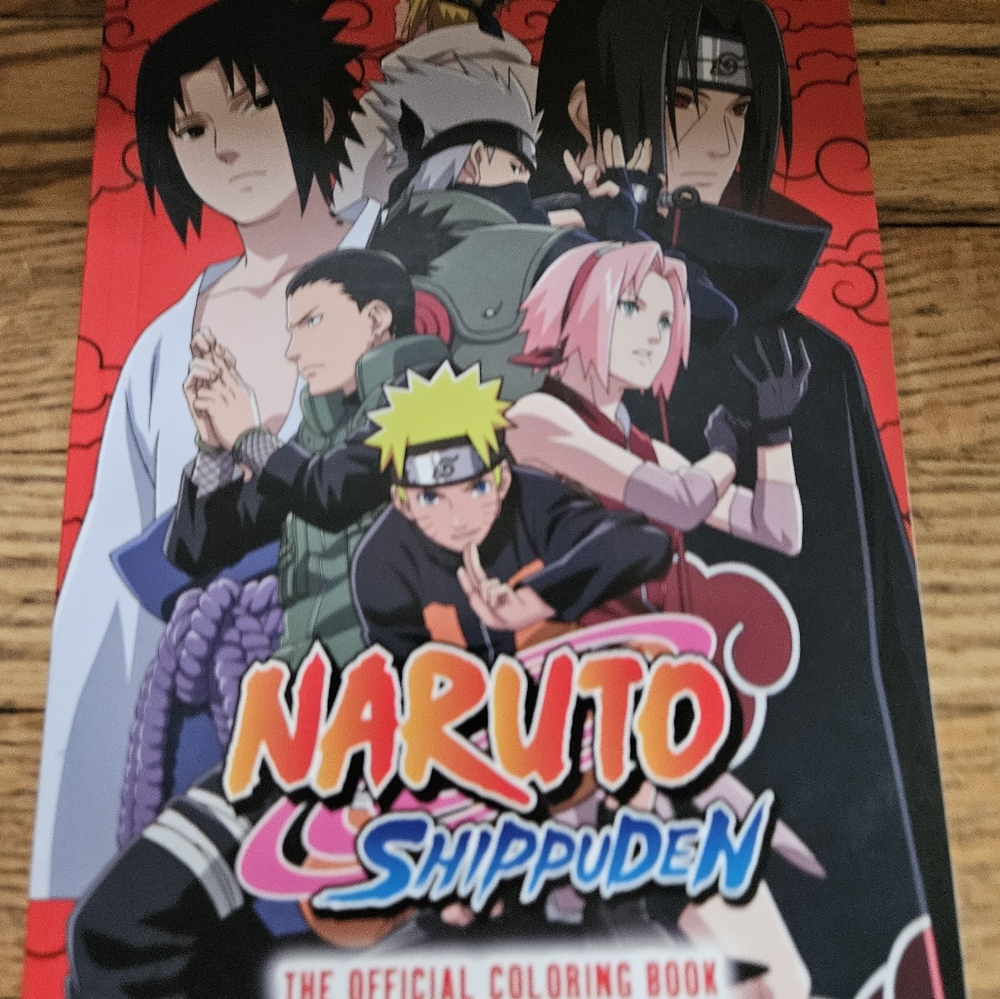 Naruto Shippuden Official Coloring Book - Red/Black Cover